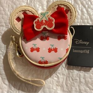 Loungefly Cherry Pie Minnie Mouse wristlet